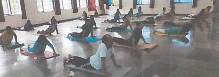 Yoga activity at Priyadarshini Institute of Technology and Management, view 2